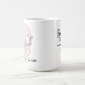 Funny scared cartoon face kaffeetasse (Mittel)