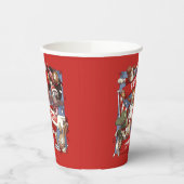 Funny Scarf Waving Animal Cartoon Sports Fans Pappbecher (Links)