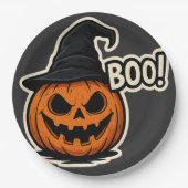 Funny & Scary Halloween Sticker  Pappteller (Vorderseite)