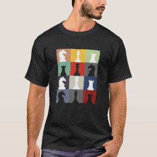 Funny Schach Board T-Shirt Game Spaß Set Player Wo