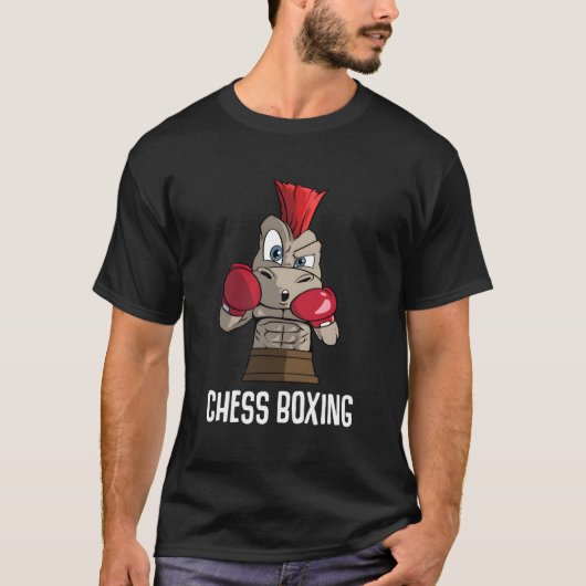 Funny Schach Boxing T-Shirt (Vorderseite)