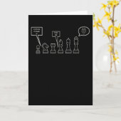 Funny Schach Figuren Karte (Gelbe Blume)