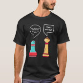 Funny Schach Figuren T-Shirt (Vorderseite)