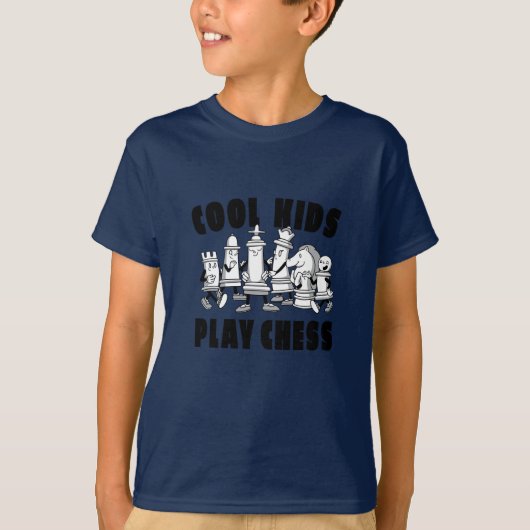 Funny Schach Game-Charaktere T-Shirt (Vorderseite)
