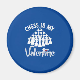 Funny Schach ist mein Valentine Coach Spieler Fan Magnet
