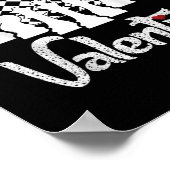 Funny Schach ist mein Valentine Coach Spieler Fan Poster (Ecke)