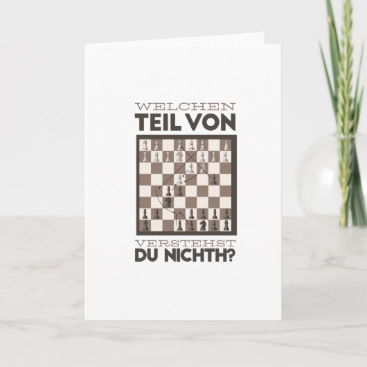Funny Schach Karte (Vorderseite)