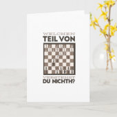 Funny Schach Karte (Gelbe Blume)