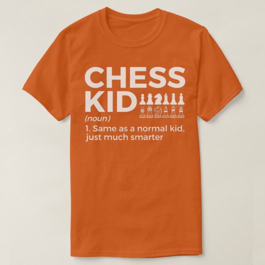Funny Schach Kid Definition Schach Player 1 T-Shirt (Design vorne)