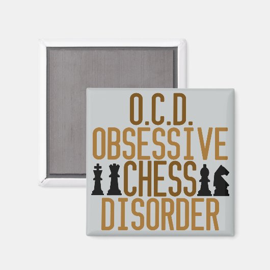 Funny Schach Magnet (Vorderseite/Rückseite)