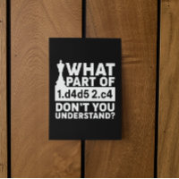 Funny Schach Move Black and White