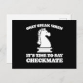 Funny Schach Piece Schach Spieler Spaß Schach Spie Postkarte (Vorne/Hinten)