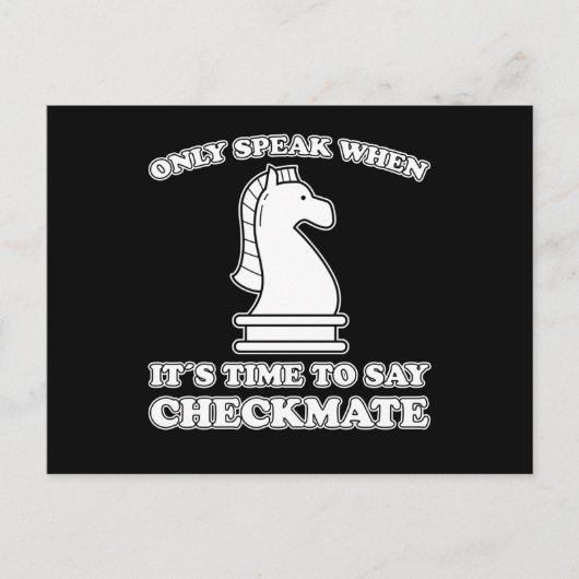 Funny Schach Piece Schach Spieler Spaß Schach Spie Postkarte (Vorderseite)