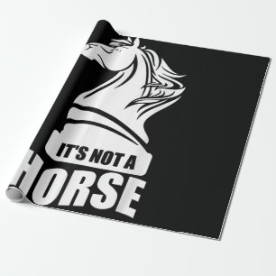 Funny Schach sein nicht ein Pferd Ritter Piece Pla Geschenkpapier