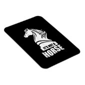 Funny Schach sein nicht ein Pferd Ritter Piece Pla Magnet (Rechte Seite)