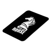 Funny Schach sein nicht ein Pferd Ritter Piece Pla Magnet (Linke Seite)