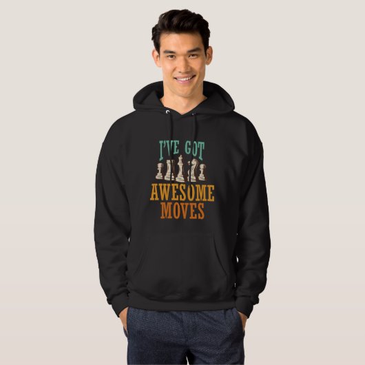 Funny Schach Spieler Geschenk für Schach Lauf Hoodie (Vorne ganz)