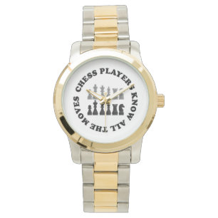 Funny Schach Spieler kennen alle Bewegungen Armbanduhr