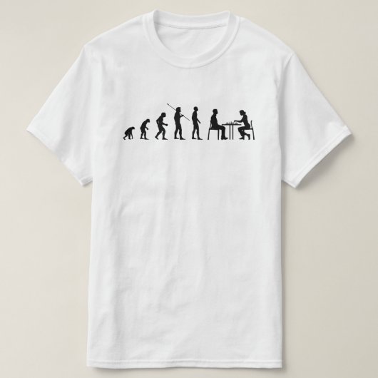 Funny Schach Spieler Mankind Evolution Parody Bv T-Shirt (Design vorne)