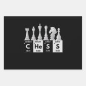 Funny Schach Spieler Spiel Board Periodisches Tisc Geschenkpapier Set (Vorderseite)