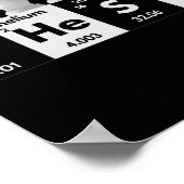 Funny Schach Spieler Spiel Board Periodisches Tisc Poster (Ecke)