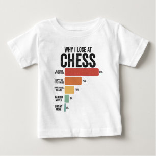 Funny Schach Sport Warum ich beim Schachspiel Retr Baby T-shirt