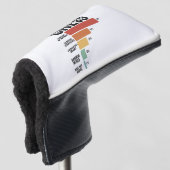 Funny Schach Sport Warum ich beim Schachspiel Retr Golf Headcover (3/4 Vorderseite)