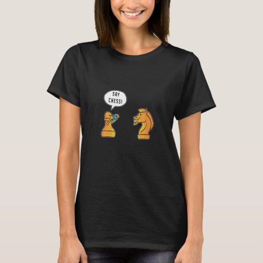 Funny Schach Sprichwort T-Shirt (Vorderseite)