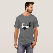 Funny Schach T-Shirt Ritter Schrei auf Pawn - für (Vorne ganz)