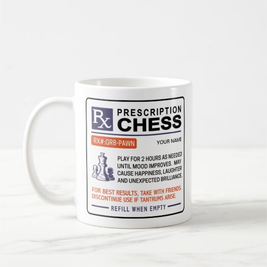 Funny Schach Tasse - Design (Links)