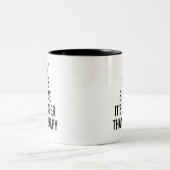 Funny Schach Therapie Zweifarbige Tasse (Mittel)