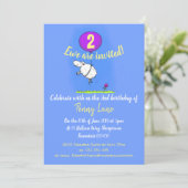 Funny Schafe Cartoon Einladung (Stehend Vorderseite)