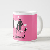 Funny Scheidung Beileid Geschenke Jumbo-Tasse (Vorderseite Rechts)
