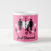 Funny Scheidung Beileid Geschenke Jumbo-Tasse (Vorderseite)