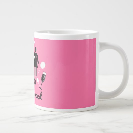 Funny Scheidung Beileid Geschenke Jumbo-Tasse (Rechts)