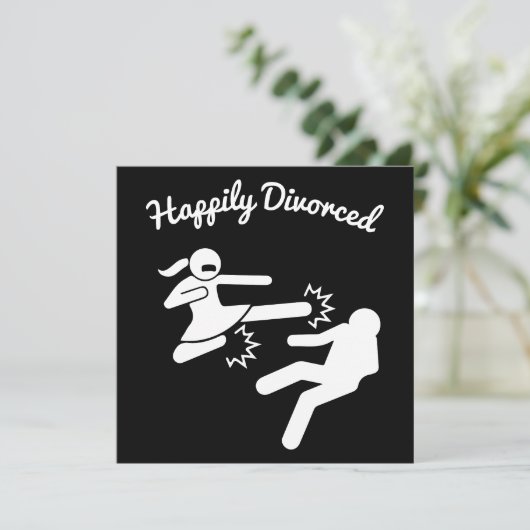 Funny Scheidung Beileid Geschenke Karte (Stehend Vorderseite)