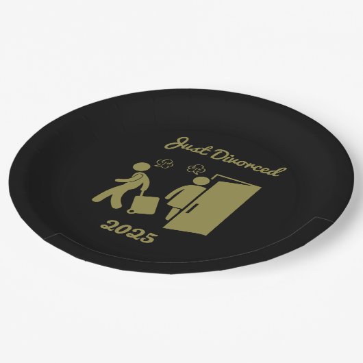 Funny Scheidung Beileid Geschenke Pappteller (Schrägansicht)