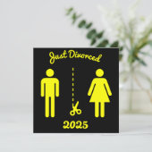 Funny Scheidung Beileid Party Karte (Stehend Vorderseite)