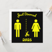 Funny Scheidung Beileid Party Karte (Vorderseite/Rückseite Beispiel)