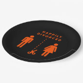 Funny Scheidung Beileid Party Pappteller (Schrägansicht)