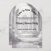 Funny Scheidung Freedom Celebration Single Glam Einladung (Vorne/Hinten)