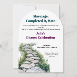 Funny Scheidung Freiheit jubelt nach Neuanfang Einladung