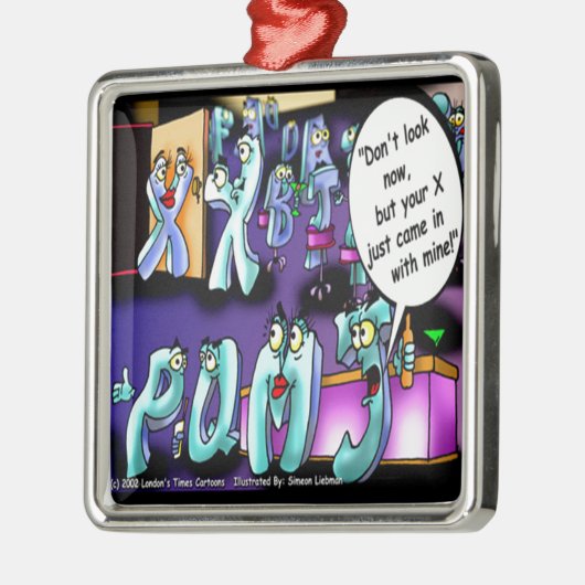 Funny Scheidung My Ex & Yours Ornament Aus Metall (Links)
