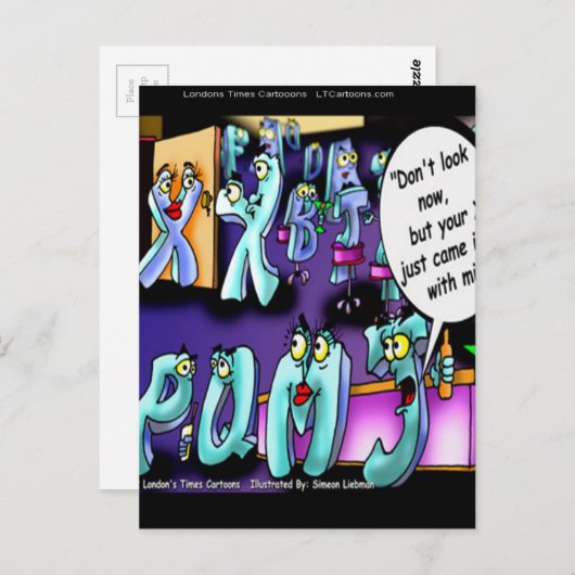 Funny Scheidung My Ex & Yours Postkarte (Vorne/Hinten)