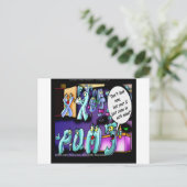 Funny Scheidung My Ex & Yours Postkarte (Stehend Vorderseite)