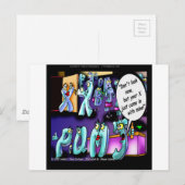 Funny Scheidung My Ex & Yours Postkarte (Vorne/Hinten)
