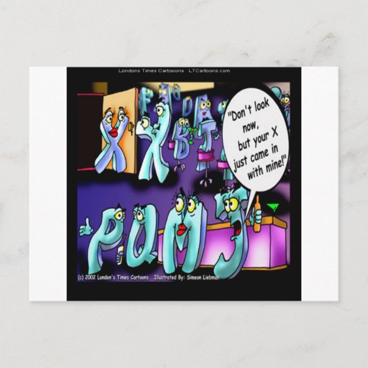 Funny Scheidung My Ex & Yours Postkarte (Vorderseite)