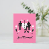 Funny Scheidung Party Einladungen (Stehend Vorderseite)