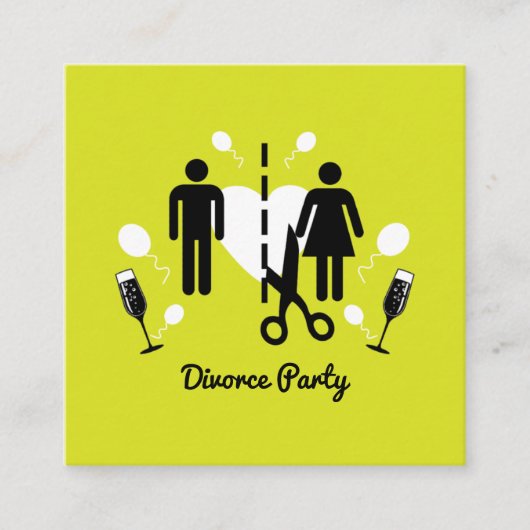 Funny Scheidung Party Einladungen (Vorderseite)