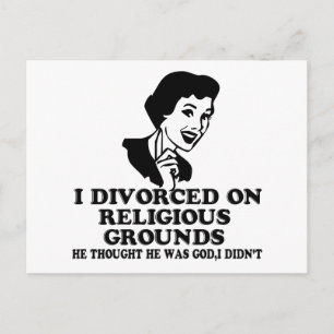 Funny Scheidung Postkarte